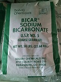 Sodium Bicarbonate - Solvay Brand - 50 lb Bag