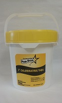 Pool Star - 3" Chlorinating Tablets - 8# Pail (unwrapped)